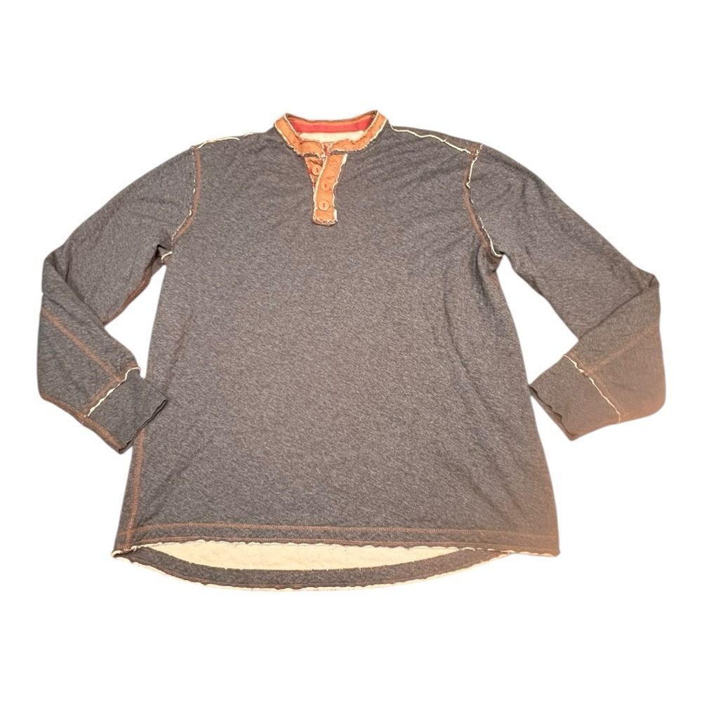 Carbon 2 Cobalt Henley Shirt Men’s MT charcoal Kinetic Long Sleeve Distressed
